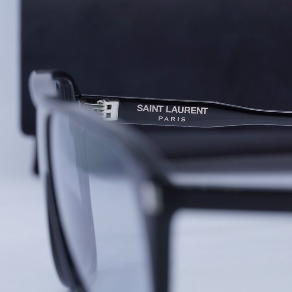 Saint Laurent Black and Blue Sunglasses Sleek Design - Picture 11 of 13